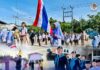 “ฉก.ทพ.41 ลงพื้นที่หน้าเสาธง สร้างจิตสำนึกรักชาติ–มอบธงใหม่ให้สถานศึกษาใน อ.รามัน”