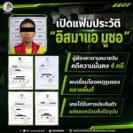 เปิดแฟ้มประวัติ “อิสมาแอ มูซอ” ผู้ต้องหาตามหมายจับคดีความมั่นคง 4 คดี พบเชื่อมโยงเหตุรุนแรงหลายพื้นที่ เคยได้รับการประกันตัว แต่หลบหนีจนถึงปัจจุบัน