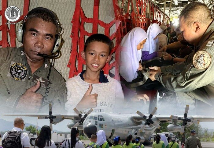 “1 เที่ยวบิน…ลำเลียงทั้งชีวิตและความหวัง” C-130 กองทัพอากาศไทย ส่งต่อผู้ป่วยชายแดนใต้ พร้อมพาเยาวชนเปิดโลกใต้ฟ้าเดียวกัน
