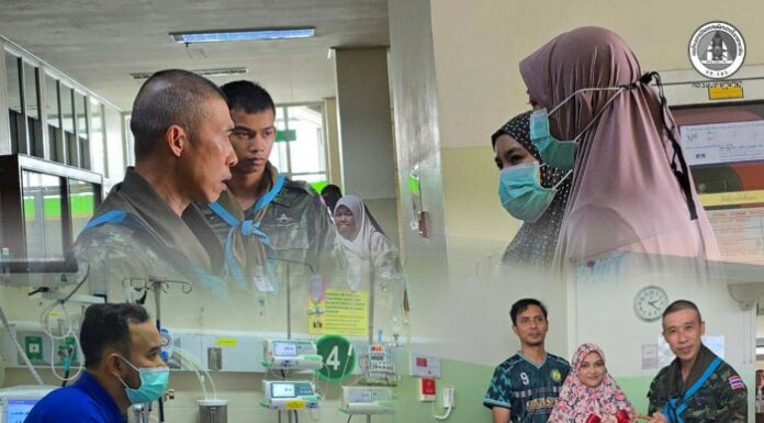 ผบ.ควบคุมสุริโยทัย รุดอุ้มขวัญเหยื่อไฟใต้แม่เผยฝันร้าย “กระสุนฝังลึกใกล้ประสาท”แพทย์จำใจยุติผ่าตัดปล่อยคาขาเด็ก 9 ขวบ