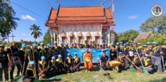 ฉก.ทพ.42 ร่วมกับประชาชนบ้านป่ากะพ้อ จัดกิจกรรม “Big Cleaning Day” พัฒนาวัดศรีสุดาจันทร์ จ.ปัตตานี สร้างความสามัคคีและทำนุบำรุงพระพุทธศาสนา