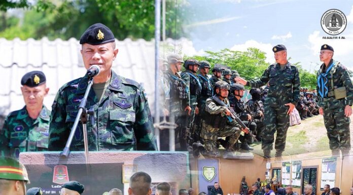 แม่ทัพภาคที่ 4 / ผู้อำนวยการรักษาความมั่นคงภายในภาค 4 ตรวจเยี่ยมหน่วยทหารและกองร้อยป้องกันชายแดน ติดตามการดำเนินงานพร้อมรุดตรวจเยี่ยมให้กำลังใจทหารใหม่ในพื้นที่จังหวัดชายแดนภาคใต้