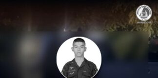 รายงานเหตุเพิ่มเติม ทหารพราน ทนพิษบาดแผลไม่ไหว เสียชีวิตที่ รพ. หลังจาก ผู้ก่อเหตุรุนแรงยิงใส่ ระหว่างเข้าตรวจสอบพื้นที่เจ้าหน้าที่เดินหน้าเจรจาให้เข้ามอบตัว