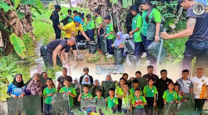 หน่วยเฉพาะกิจกรมทหารพรานที่ 49 จับมือชุมชนสร้างฝายกั้นน้ำเฉลิมพระเกียรติ พระบรมราชินี พัฒนาแหล่งน้ำยั่งยืนให้โรงเรียนคีรีราษฎร์รังสฤษดิ์