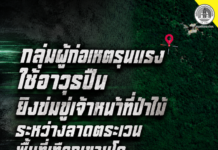 กลุ่มผู้ก่อเหตุรุนแรงใช้อาวุธปืนยิงข่มขู่เจ้าหน้าที่ป่าไม้ระหว่างลาดตระเวนพื้นที่เทือกเขาบูโด ไม่มีผู้ได้รับบาดเจ็บ ทหารพรานเร่งเข้าตรวจสอบและติดตามความเคลื่อนไหว