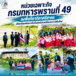 หน่วยเฉพาะกิจกรมทหารพรานที่ 49 ลงพื้นที่ตาดีกาศรีสาคร เยี่ยมเยียนพัฒนาสัมพันธ์พร้อมเปลี่ยนธงชาติผืนใหม่