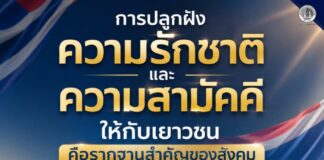 “การปลูกฝังความรักชาติและความสามัคคีให้กับเยาวชน คือรากฐานสำคัญของสังคมที่เข้มแข็งและสันติสุขในอนาคต” หน่วยเฉพาะกิจกรมทหารพรานที่ 44 พบปะครู นักเรียน และผู้นำชุมชนโรงเรียนตาดีกาเราวฎอตุลญันนะฮ์ อำเภอสายบุรี จัดกิจกรรมเสาธง 5 นาที ปลูกฝังเยาวชนรักชาติ ศาสนา พระมหากษัตริย์