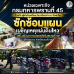 หน่วยเฉพาะกิจกรมทหารพรานที่ 45 ร่วมกับผู้นำท้องที่และโรงเรียนบ้านบาโงสะโต ซักซ้อมแผนเผชิญเหตุแผ่นดินไหว เสริมสร้างความปลอดภัยในสถานศึกษา อำเภอระแงะ จังหวัดนราธิวาส