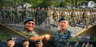 “กองทัพไทย–มาเลเซีย ผนึกกำลังดูแลชายแดน” ผบ.พล.ร.15 ร่วมพิธีปิดการลาดตระเวนผสมไทย–มาเลเซีย ณ รัฐเปรัค กระชับความร่วมมือชายแดน เสริมความมั่นคงและสร้างความเข้าใจแก่ประชาชน