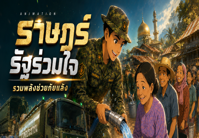 ANIMATION 2D EP : 23 ตอน ราษฎร์ รัฐร่วมใจ รวมพลังช่วยภัยแล้ง