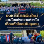 “ธงชาติไทยผืนใหม่ สายใยแห่งความห่วงใย เชื่อมหัวใจคนในชุมชน” หน่วยเฉพาะกิจกรมทหารพรานที่ 49 มอบธงชาติไทยและอุปกรณ์กีฬาแก่ศูนย์การศึกษาอิสลามบ้านน้ำหอม อำเภอจะแนะ จังหวัดนราธิวาส