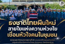 “ธงชาติไทยผืนใหม่ สายใยแห่งความห่วงใย เชื่อมหัวใจคนในชุมชน” หน่วยเฉพาะกิจกรมทหารพรานที่ 49 มอบธงชาติไทยและอุปกรณ์กีฬาแก่ศูนย์การศึกษาอิสลามบ้านน้ำหอม อำเภอจะแนะ จังหวัดนราธิวาส