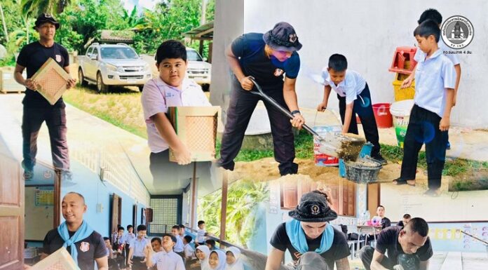 “ห้องเรียนที่ดี คือพื้นที่แห่งการเรียนรู้และอนาคตของเด็กๆ” หน่วยเฉพาะกิจกรมทหารพรานที่ 49 ร่วมกับชุมชน ซ่อมแซมห้องเรียนโรงเรียนบ้านลาเวง จ.นราธิวาส สร้างบรรยากาศเอื้อต่อการเรียนรู้