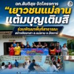 ฉก.สันติสุข จัดโครงการ “เยาวชนแม่ลานแต้มบุญเติมสี” ร่วมพัฒนาพื้นที่สาธารณะ สร้างจิตอาสา อ.แม่ลาน จ.ปัตตานี