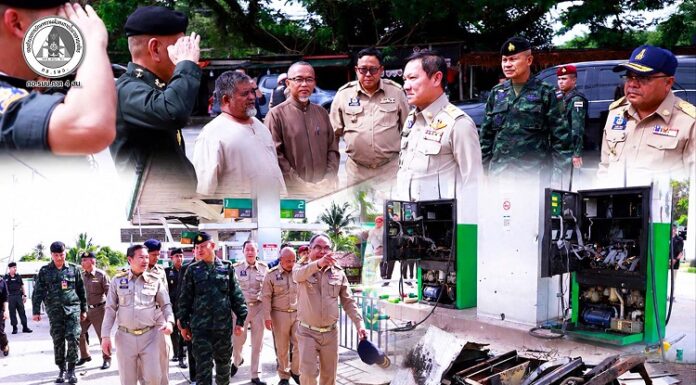 แม่ทัพภาคที่ 4 นำทีมปลัดมหาดไทยลงพื้นที่ยะลา ตรวจเหตุบึ้มปั๊ม PT สั่งเข้มความปลอดภัย–เร่งฟื้นฟู ด้าน “อรรษิษฐ์” เผย “นายกฯ–อนุทิน” ห่วงใยผู้ได้รับผลกระทบ