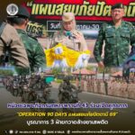 หน่วยเฉพาะกิจกรมทหารพรานที่ 43 ร่วมเปิดยุทธการ “OPERATION 90 DAYS แผนสยบภัยปัตตานี 69” บูรณาการ 3 ฝ่ายกวาดล้างยาเสพติด