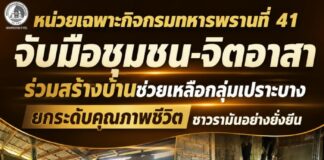 หน่วยเฉพาะกิจกรมทหารพรานที่ 41 จับมือชุมชน-จิตอาสา ร่วมสร้างบ้านช่วยเหลือกลุ่มเปราะบาง ยกระดับคุณภาพชีวิตชาวรามันอย่างยั่งยืน