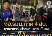 กอ.รมน.ภาค 4 สน. บูรณาการหน่วยงานความมั่นคง บังคับใช้กฎหมาย ควบคุมตัวบุคคลตามเบาะแสในพื้นที่ อ.โคกโพธิ์ จ.ปัตตานี