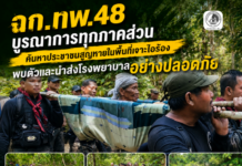 หน่วยเฉพาะกิจกรมทหารพรานที่ 48 บูรณาการทุกภาคส่วน ค้นหาประชาชนสูญหายในพื้นที่เจาะไอร้อง พบตัวและนำส่งโรงพยาบาลอย่างปลอดภัย