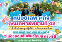 หน่วยเฉพาะกิจกรมทหารพรานที่ 42 ร่วมเดินพาเหรดเปิดกีฬาสี “เมืองยอนสัมพันธ์เกมส์ ครั้งที่ 8” สานสัมพันธ์ชุมชน เติมรอยยิ้มสร้างสุขชายแดนใต้