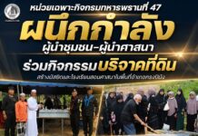 หน่วยเฉพาะกิจกรมทหารพรานที่ 47 ผนึกกำลังผู้นำชุมชน-ผู้นำศาสนา ร่วมกิจกรรมบริจาคที่ดินสร้างมัสยิดและโรงเรียนสอนศาสนาในพื้นที่อำเภอกรงปินัง