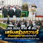 กอ.รมน.ภาค 4 สน. เสริมสร้างความรู้ด้านกฎหมายแก่เจ้าหน้าที่ นำไปประยุกต์ใช้ในการปฏิบัติหน้าที่ในพื้นที่ จชต.