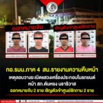กอ.รมน.ภาค 4 สน. รายงานความคืบหน้าเหตุลอบวางระเบิดแสวงเครื่องประกอบในรถยนต์ หน้าสภ.ตันหยง นราธิวาส ออกหมายจับ 2 ราย เชิญตัวเข้าศูนย์ซักถามอีก 2 ราย