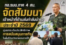 กอ.รมน.ภาค 4 สน. จัดสัมมนาเจ้าหน้าที่ด้านส่งกำลังบำรุง ประจำปี 2569 มุ่งยกระดับประสิทธิภาพการสนับสนุนภารกิจในพื้นที่จังหวัดชายแดนภาคใต้