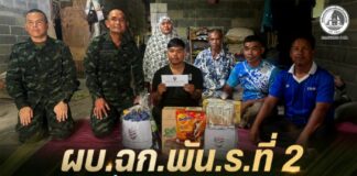 ผบ.ฉก.พัน.ร.ที่ 2 เยี่ยมเยียนกำลังพลที่ได้รับบาดเจ็บจากการปฏิบัติหน้าที่ใน จ.ปัตตานี ติดตามอาการ พร้อมชี้แจงสิทธิ ดูแลครอบครัวอย่างใกล้ชิด