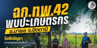ฉก.ทพ.42 พบปะเกษตรกร อ.มายอ จ.ปัตตานี รับฟังปัญหา เยี่ยมฟาร์มเป็ดชวา หนุนสร้างอาชีพอย่างยั่งยืน