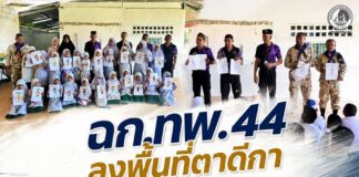 ฉก.ทพ.44 ลงพื้นที่ตาดีกา จัดกิจกรรม “วาดภาพอาชีพในฝัน” สร้างแรงบันดาลใจ พร้อมส่งต่อความห่วงใยสู่เยาวชน