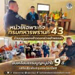 หน่วยเฉพาะกิจกรมทหารพรานที่ 43 ร่วมบุญฉลองข้าวตอกช่วงเข้าพรรษา ขับเคลื่อนธรรมนูญหมู่บ้าน 9 ดี เสริมสัมพันธ์ชุมชนโคกโพธิ์
