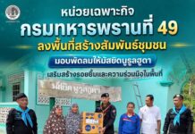 หน่วยเฉพาะกิจกรมทหารพรานที่ 49 ลงพื้นที่สร้างสัมพันธ์ชุมชน มอบพัดลมให้มัสยิดนูรูลฮูดา เสริมสร้างรอยยิ้มและความร่วมมือในพื้นที่