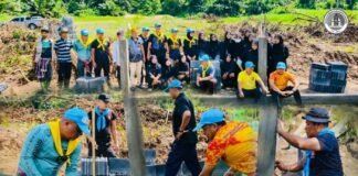 หน่วยเฉพาะกิจกรมทหารพรานที่ 49 ร่วมมือผู้นำชุมชนและชาวบ้าน ร่วมใจทำความดีปรับปรุงภูมิทัศน์กูโบว์บ้านดาฮง