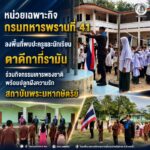 หน่วยเฉพาะกิจกรมทหารพรานที่ 41 ลงพื้นที่พบปะครูและนักเรียนตาดีกาที่รามัน ร่วมกิจกรรมเคารพธงชาติพร้อมปลูกฝังความรักสถาบันพระมหากษัตริย์