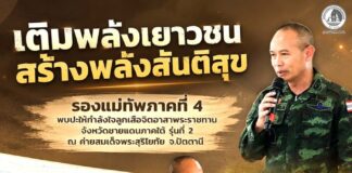 “เติมพลังเยาวชน สร้างพลังสันติสุข” รองแม่ทัพภาคที่ 4 พบปะลูกเสือจิตอาสาพระราชทานจังหวัดชายแดนภาคใต้ รุ่นที่ 2 ชวนเรียนรู้ความแตกต่าง สู่การอยู่ร่วมกันอย่างเข้าใจ