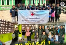 ฉก.พัน.ร.ที่ 1 ร่วมกับหน่วยแพทย์เคลื่อนที่ ลงพื้นที่ดูแลสุขภาพประชาชนบ้านกาโสด อ.บันนังสตา จ.ยะลา