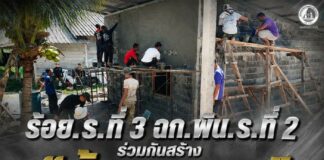 ร้อย.ร.ที่ 3 ฉก.พัน.ร.ที่ 2 ร่วมกันสร้าง “บ้านกาชาด” ช่วยผู้ประสบอุทกภัยในพื้นที อ.ยะรัง จ.ปัตตานี ผนึกกำลังฟื้นฟูบ้าน สร้างความมั่นคงให้ชุมชน