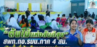 “ต้นไม้แห่งสันติสุข” สพท.กอ.รมน.ภาค 4 สน. เปิดพื้นที่ฟังเสียงเยาวชนลำพะยา ร่วมคิด ร่วมฝันร่วมสร้างสังคมแห่งสันติสุข