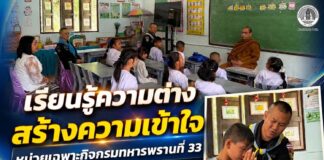 “เรียนรู้ความต่าง สร้างความเข้าใจ” หน่วยเฉพาะกิจกรมทหารพรานที่ 33 ร่วมกับโรงเรียนบันนังสตา สร้างพื้นที่เรียนรู้ไทยพุทธ – ไทยมุสลิม เสริมรากฐานสังคมพหุวัฒนธรรม