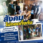 “สังคมไม่ทอดทิ้งกัน” หน่วยเฉพาะกิจกรมทหารพรานที่ 43 ผนึกภาคีชุมชน เยี่ยมผู้ป่วยติดเตียงหนองจิก ลดภาระครอบครัว สร้างชุมชนเข้มแข็ง