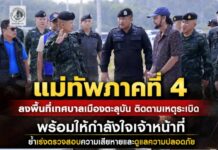 แม่ทัพภาคที่ 4 ลงพื้นที่เทศบาลเมืองตะลุบัน ติดตามเหตุระเบิด พร้อมให้กำลังใจเจ้าหน้าที่ ย้ำเร่งตรวจสอบความเสียหายและดูแลความปลอดภัย