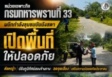 หน่วยเฉพาะกิจกรมทหารพรานที่ 33 ผนึกกำลังชุมชนบันนังสตา “เปิดพื้นที่ให้ปลอดภัย” ตัดหญ้า ปรับภูมิทัศน์สองข้างทาง ลดจุดเสี่ยง เสริมความปลอดภัยประชาชน