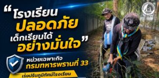 “โรงเรียนปลอดภัย เด็กเรียนได้อย่างมั่นใจ” หน่วยเฉพาะกิจกรมทหารพรานที่ 33 เร่งปรับภูมิทัศน์โรงเรียนนิคมพัฒนวิทย์ บันนังสตา ลดจุดเสี่ยง–เพิ่มความปลอดภัยนักเรียน
