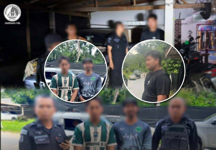 นปพ.ร่วม นราธิวาส สนธิกำลังหน่วยที่เกี่ยวข้อง ควบคุมตัวบุคคลในพื้นที่ อ.จะแนะ จ.นราธิวาส เข้าสู่กระบวนการซักถามตามกฎหมาย