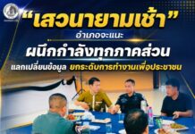“เสวนายามเช้า อำเภอจะแนะ” ผนึกกำลังทุกภาคส่วน แลกเปลี่ยนข้อมูล ยกระดับการทำงานเพื่อประชาชน