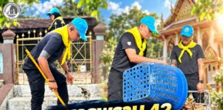 ทหารพราน 42 ร่วมกับจิตอาสาพัฒนาวัดควน สร้างชุมชนสะอาดน่าอยู่ เสริมพลังความร่วมมือในพื้นที่