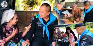 หน่วยเฉพาะกิจกรมทหารพรานที่ 43 ลงพื้นที่เข้าพบปะพูดคุยประชาชน มอบยาสามัญและขนม ขับเคลื่อน “ฮูกุมปากัต” เสริมสร้างชุมชนเข้มแข็ง อ.หนองจิก