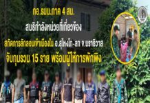 กอ.รมน.ภาค 4 สน. สนธิกำลังหน่วยที่เกี่ยวข้อง สกัดการลักลอบเข้าเมืองใน อ.สุไหงโก-ลก จ.นราธิวาส จับกุมรวม 15 ราย พร้อมผู้ให้การพักพิง