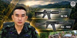 รองโฆษก กอ.รมน.ภาค 4 สน. เผยความคืบหน้า ผลตรวจพิสูจน์อาวุธปืน 2 กระบอก ที่ยึดได้จากการบังคับใช้กฎหมายบนเทือกเขาตะเว พบความเชื่อมโยงหลายเหตุการณ์